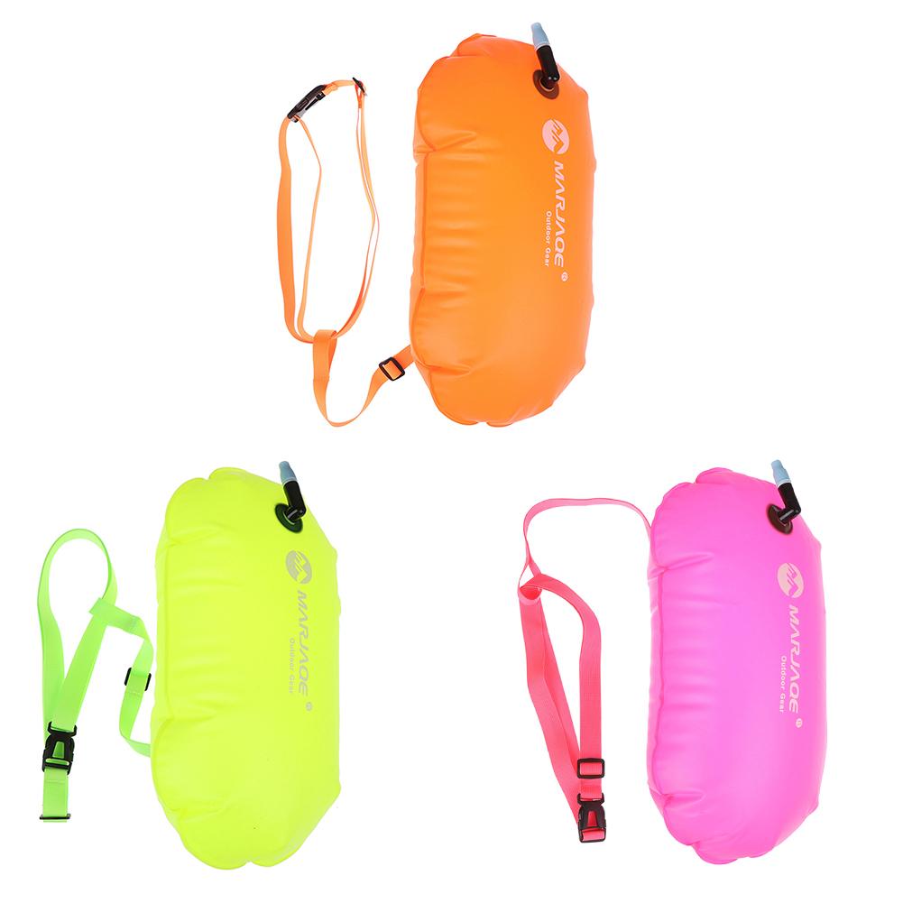 thumbnail image 4 of Flotador inflable para natación, bolsa seca al aire, boya de PVC, deporte acuático, naranja, 4 of 9