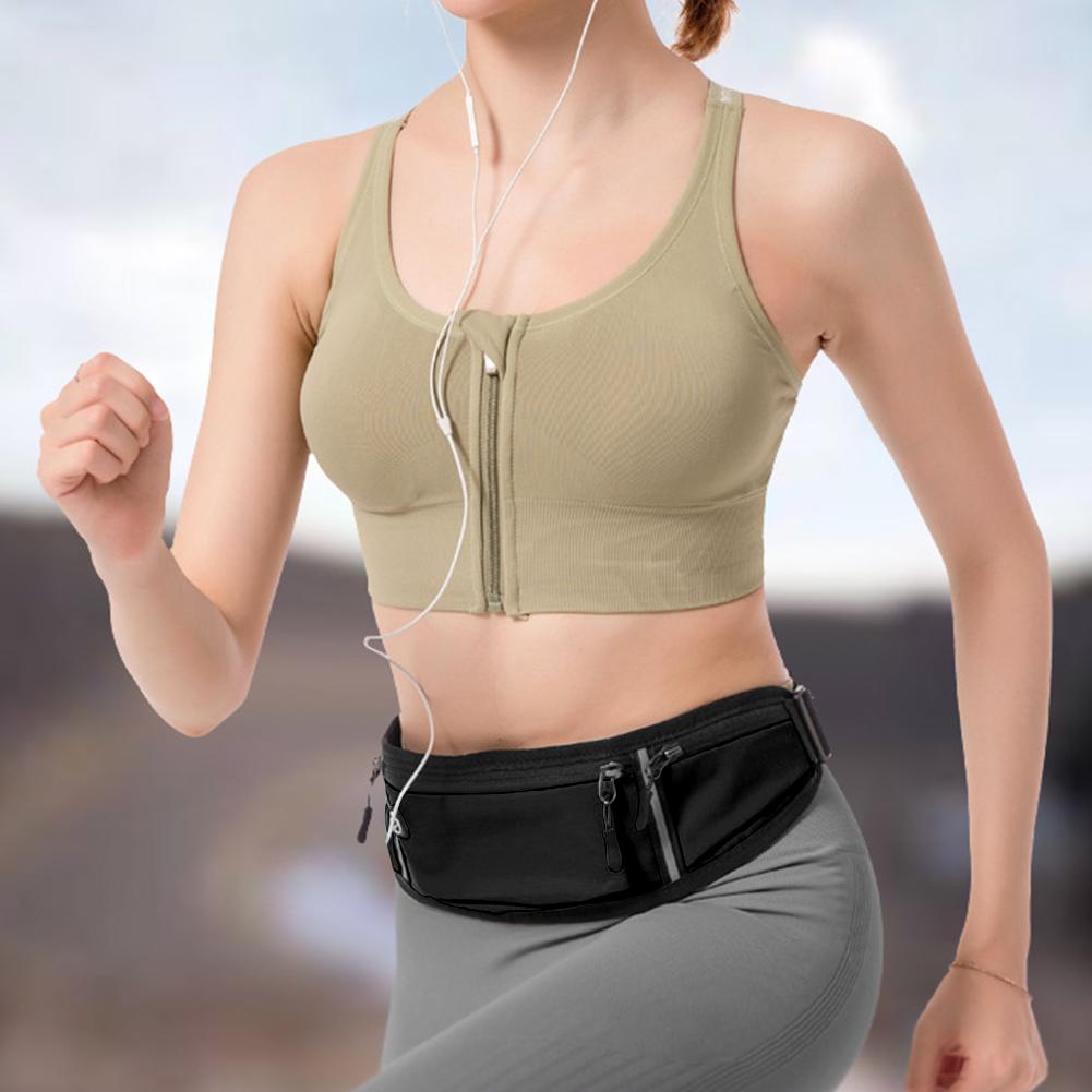 thumbnail image 3 of 4 Uds hombres mujeres deportes Mini riñonera Invisible teléfono celular Fanny Pack (negro), 3 of 9