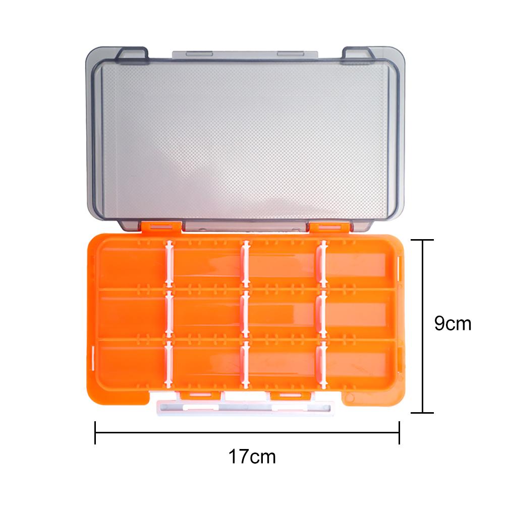thumbnail image 2 of Cajas de señuelos de pesca, caja portátil, herramienta de gancho de cebo impermeable, naranja, 4 Uds., 2 of 5