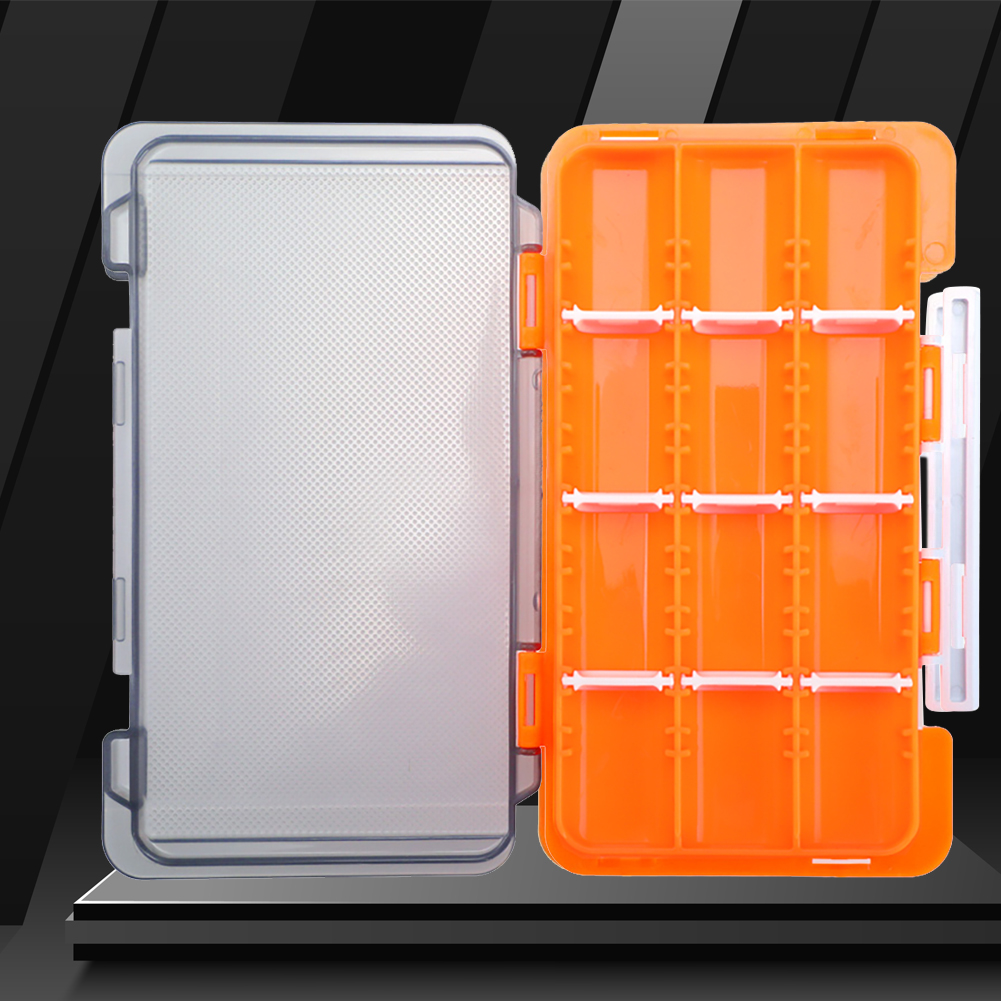 thumbnail image 4 of Cajas de señuelos de pesca, caja portátil, herramienta de gancho de cebo impermeable, naranja, 4 Uds., 4 of 5