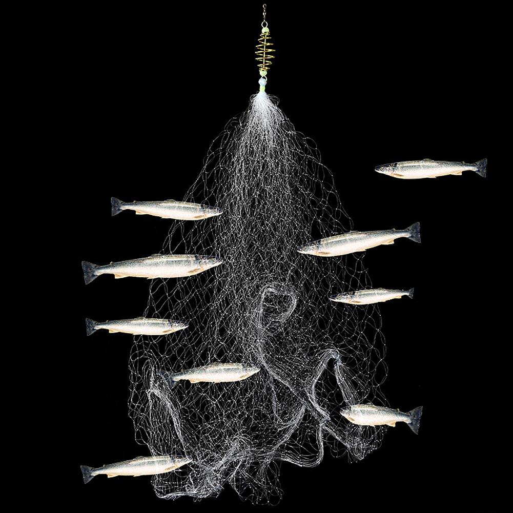 thumbnail image 2 of Red de pesca de malla con conector de rodamiento de anillo de bolas de cuentas luminosas nocturnas (3) 5 piezas, 2 of 9