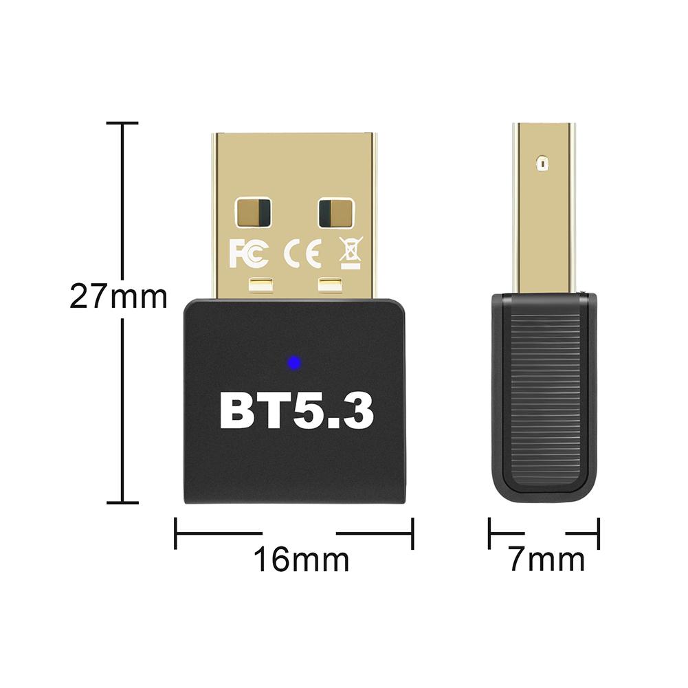 thumbnail image 2 of Adaptador USB portátil Compatible con Bluetooth 5 3, sin controlador, para ordenador de escritorio, 3 uds., 2 of 9
