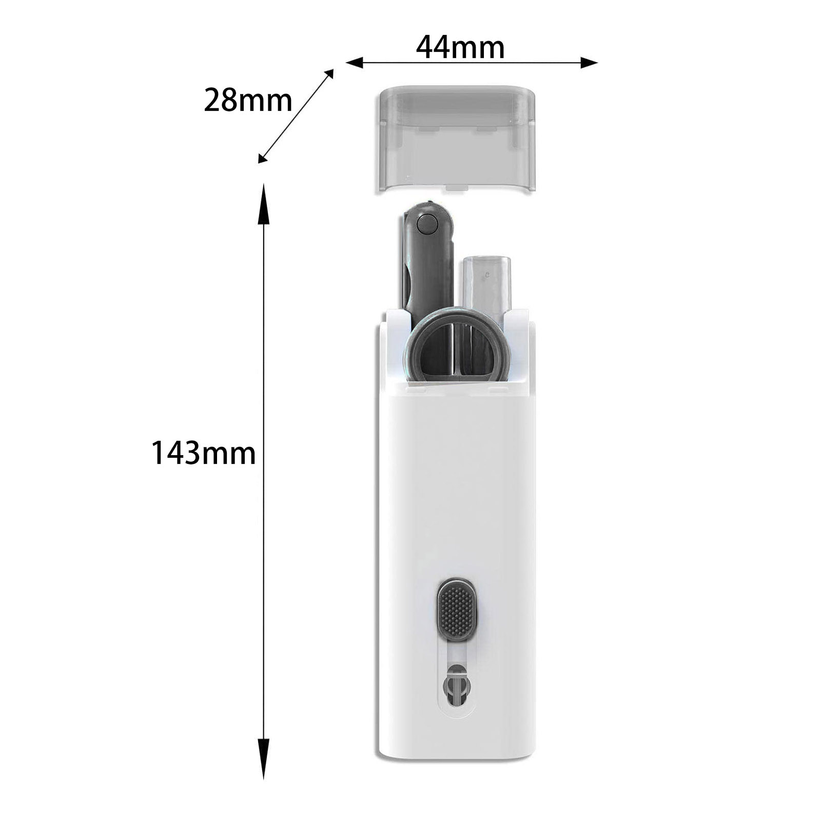 thumbnail image 2 of Kit de limpieza de auriculares 7 en 1 Cepillo para polvo de auriculares que ahorra mano de obra para productos digitales, 2 of 9