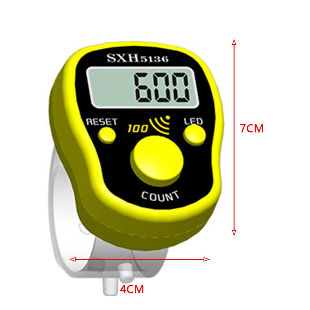 thumbnail image 2 of Tally Mini marcador de puntada fila contador de dedo LCD herramientas manuales digitales amarillo 10 Uds, 2 of 7