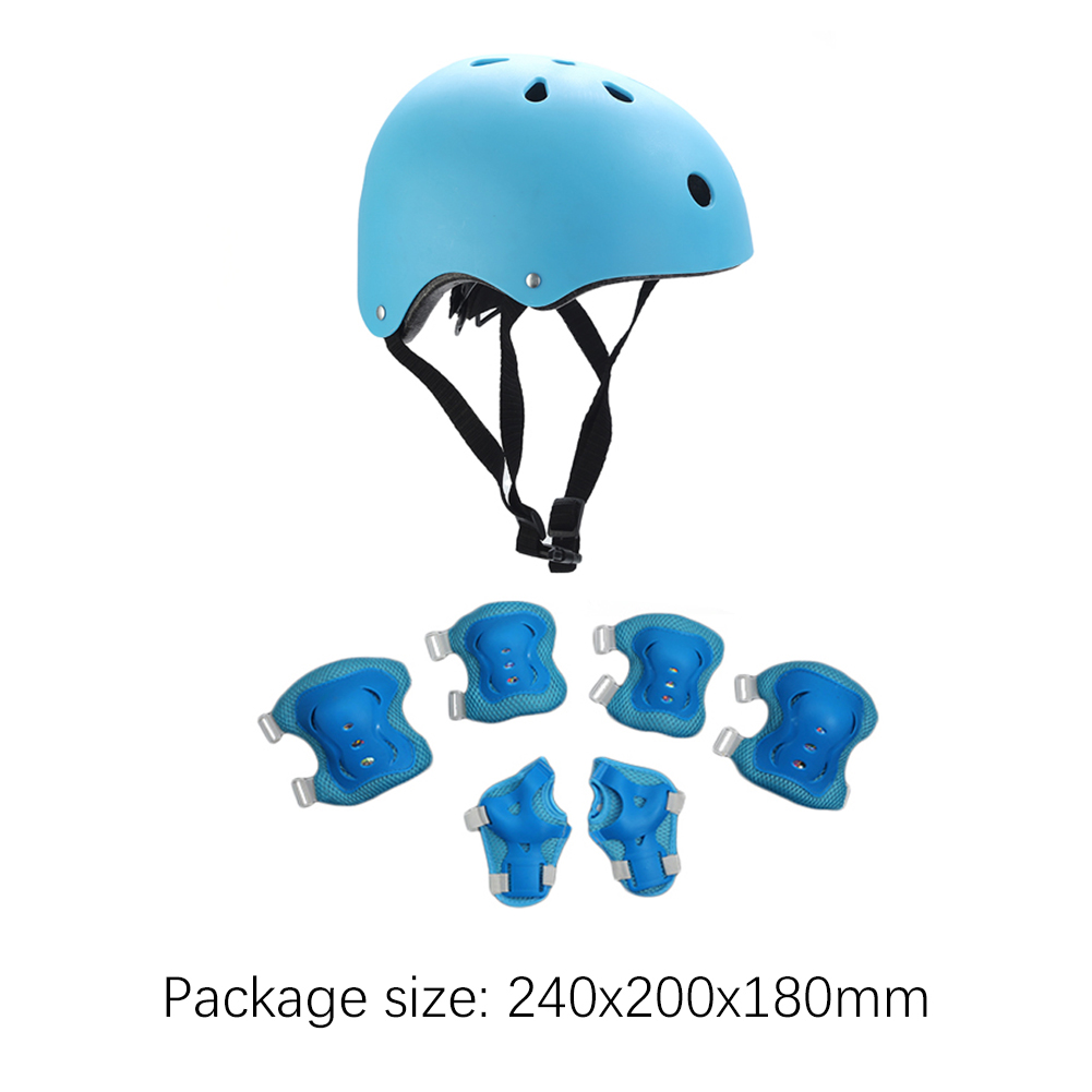 thumbnail image 2 of Niños Rodilleras Coderas Resistentes a Impactos con Casco 7 en 1 para Deporte al Aire Libre, 2 of 9