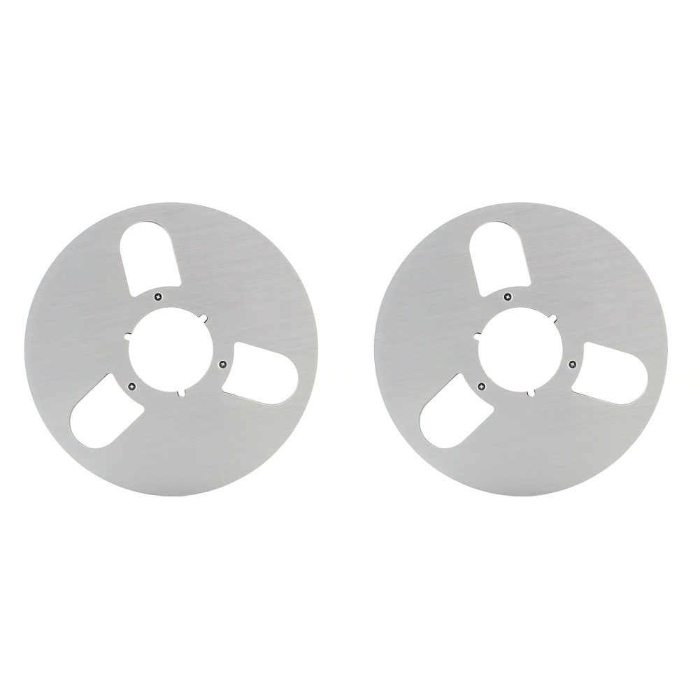 thumbnail image 3 of Carrete de cinta vacía de 2 piezas 1/4 10 pulgadas universal para Studer ReVox/TEAC/BASF (3 agujeros plateados), 3 of 8