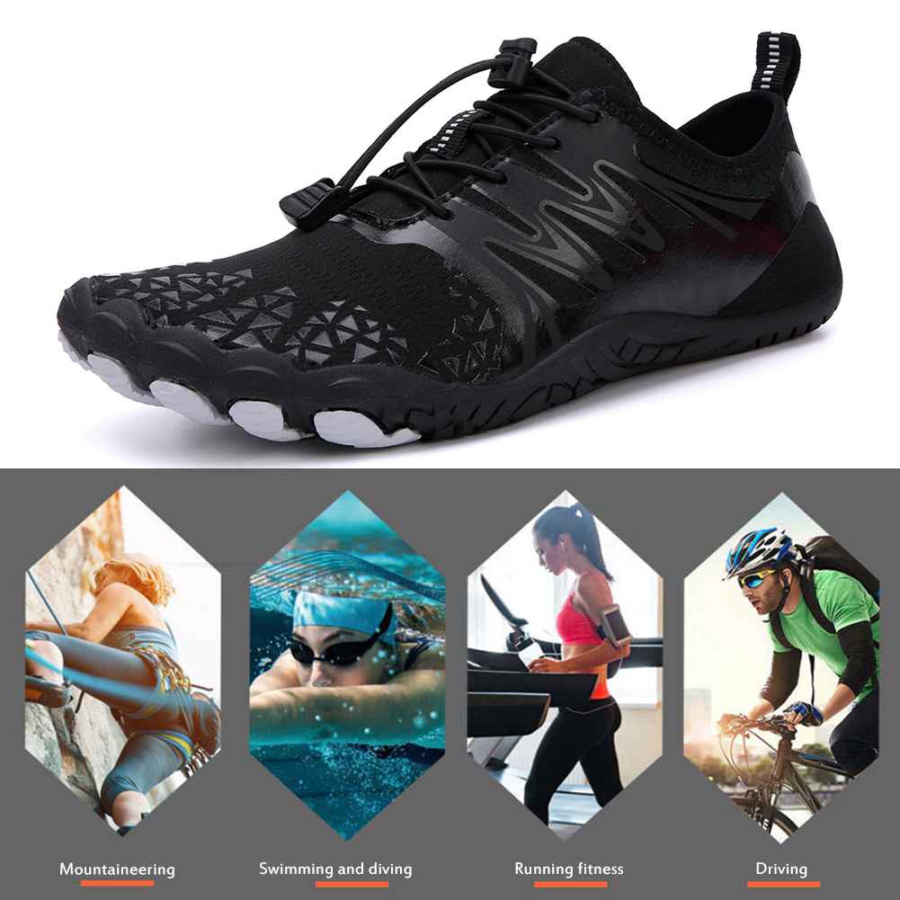 thumbnail image 1 of Zapatos de agua de playa unisex, zapatos descalzos de agua de goma suave para bucear al aire libre, 1 of 9