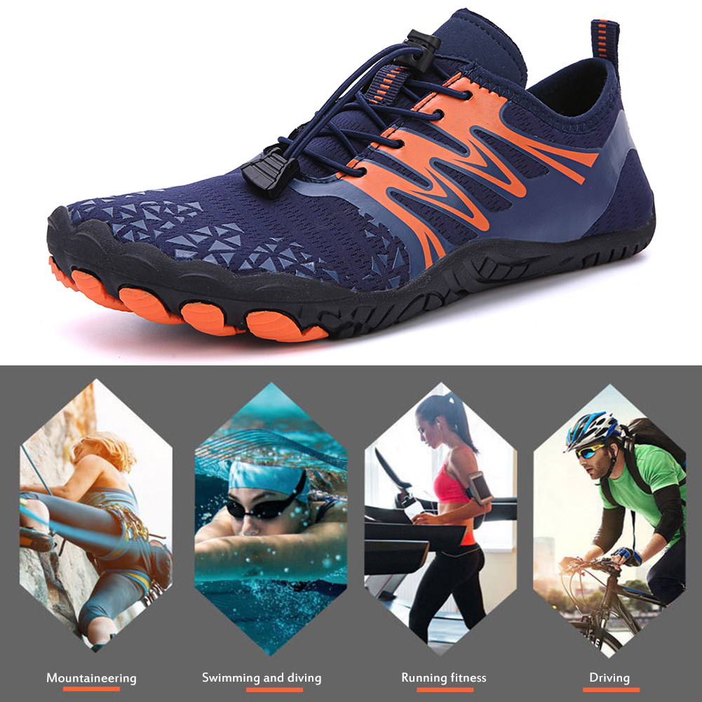 thumbnail image 1 of Zapatos de agua de playa unisex, zapatos descalzos de agua de goma suave para bucear al aire libre, 1 of 9