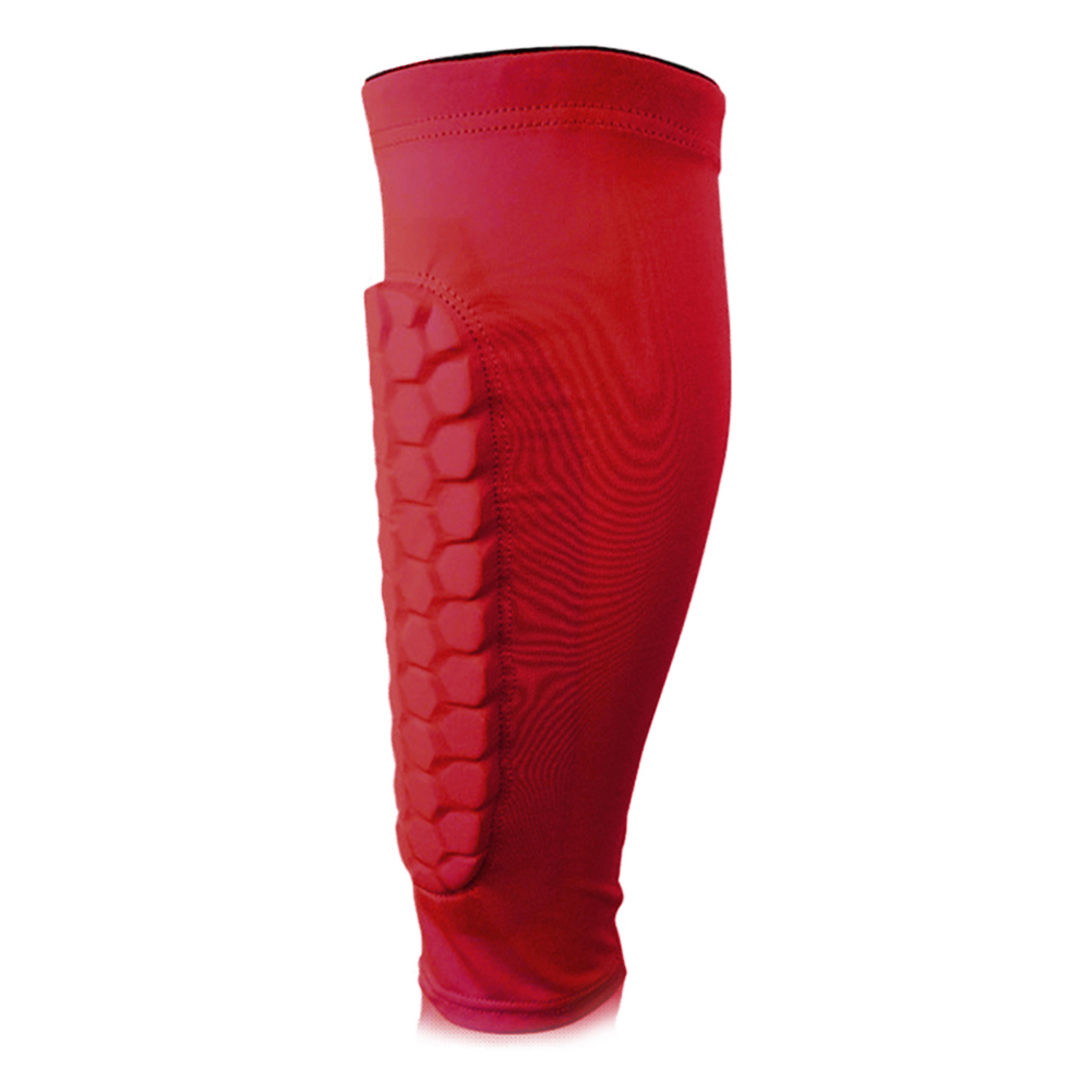 Protectores de panal para la parte inferior de la pierna Accesorios de entrenamiento anticolisión (M) Rojo 1pc