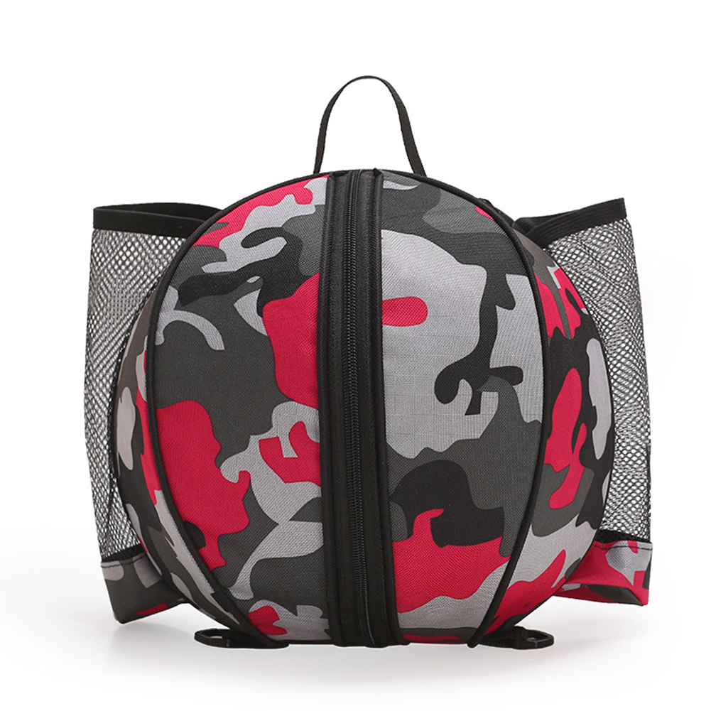 Bolsa de almacenamiento de voleibol de forma redonda Oxford elástico lavable para deportes al aire libre