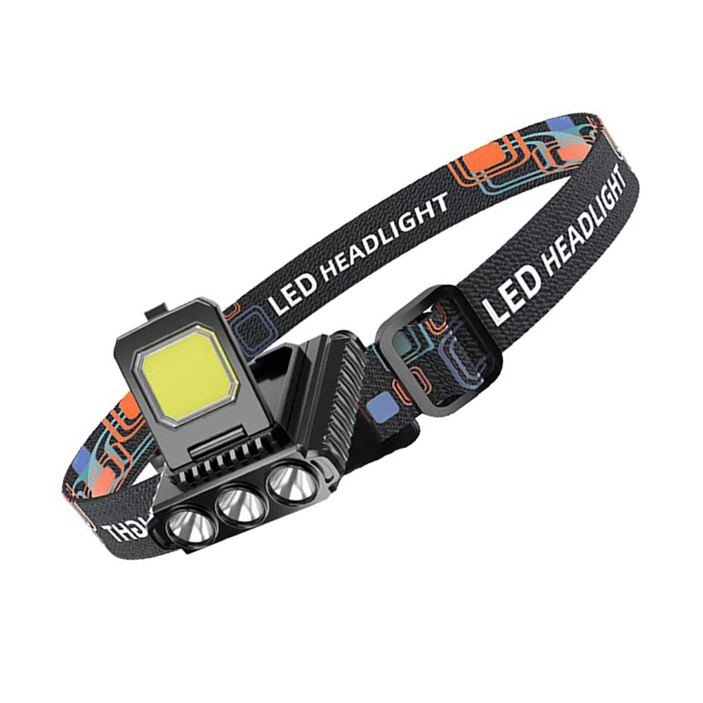 thumbnail image 4 of Linterna LED COB para acampar, banda para faros delanteros impermeables, detección de ondas para senderismo y pesca, 4 of 9