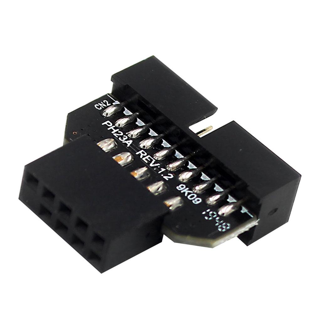 thumbnail image 2 of Adaptador de 9 pines Puerto de enchufe Convertidor Placa base Accesorios del chasis (PH23A), 2 of 6