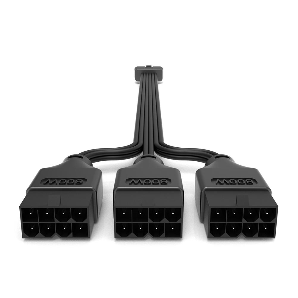 thumbnail image 2 of Cable de extensión Ehuebsd PCI-e 5 0 de 3 uds 30cm para GPU RTX 3090Ti 4070Ti 4080 4090 negro, 2 of 9