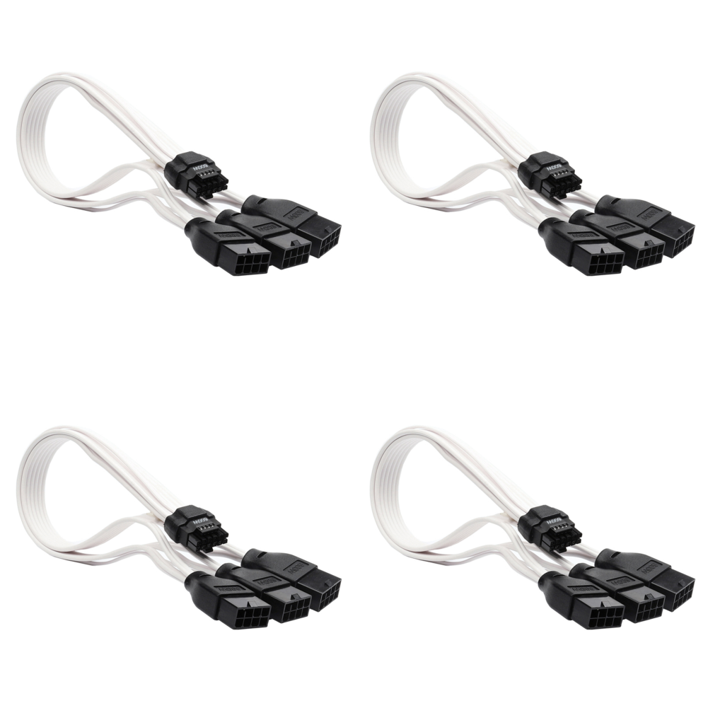 thumbnail image 3 of Cables de Extensión PCI-e 5 0 Ehuebsd de 30 cm para GPU RTX 3090Ti 4070Ti 4080 4090 Blanco, 3 of 9