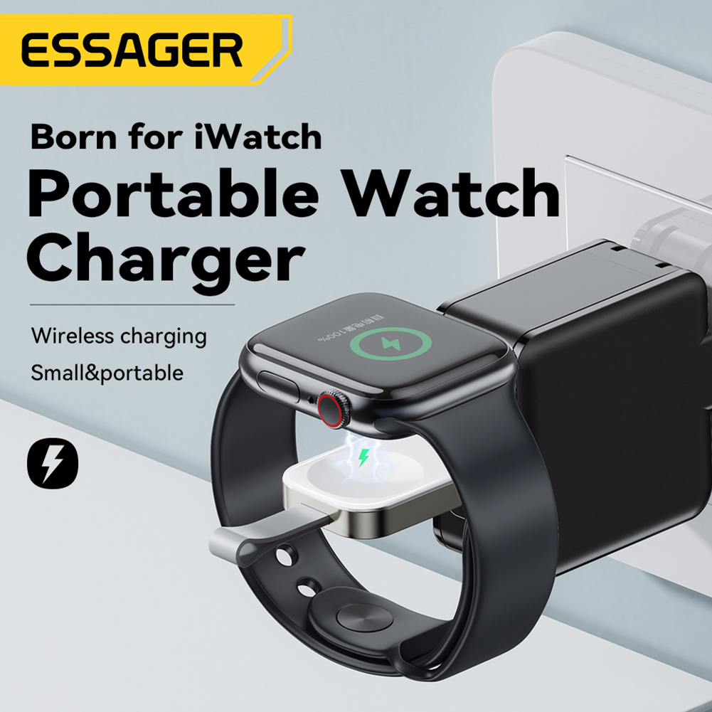 thumbnail image 1 of Accesorios de cargador magnético inalámbrico ESSAGER para Apple Watch 8/7/6/5/4/3/2/1, 1 of 9