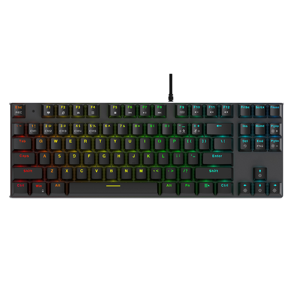 thumbnail image 3 of Teclado mecánico Diseño ergonómico Teclado para juegos Teclado con cable para computadora, 3 of 9