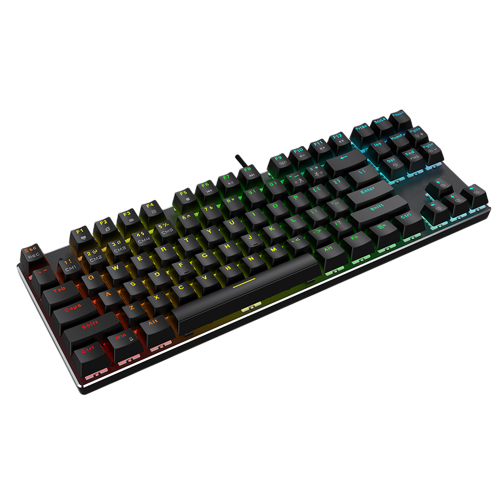 thumbnail image 4 of Teclado mecánico Diseño ergonómico Teclado para juegos Teclado con cable para computadora, 4 of 9