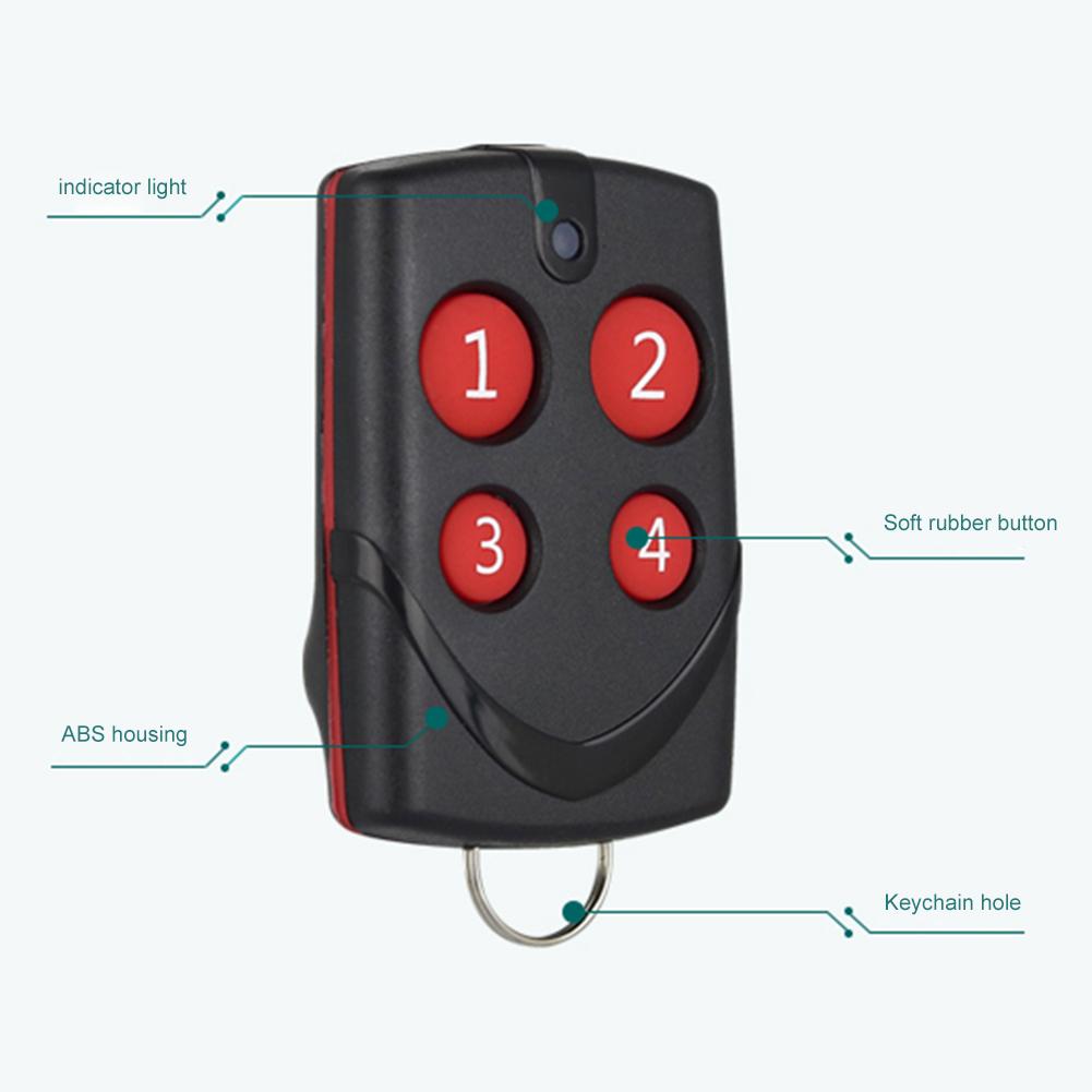 Copiar controles remotos para ventanas y puertas eléctricas ((260-868MHz rojo)