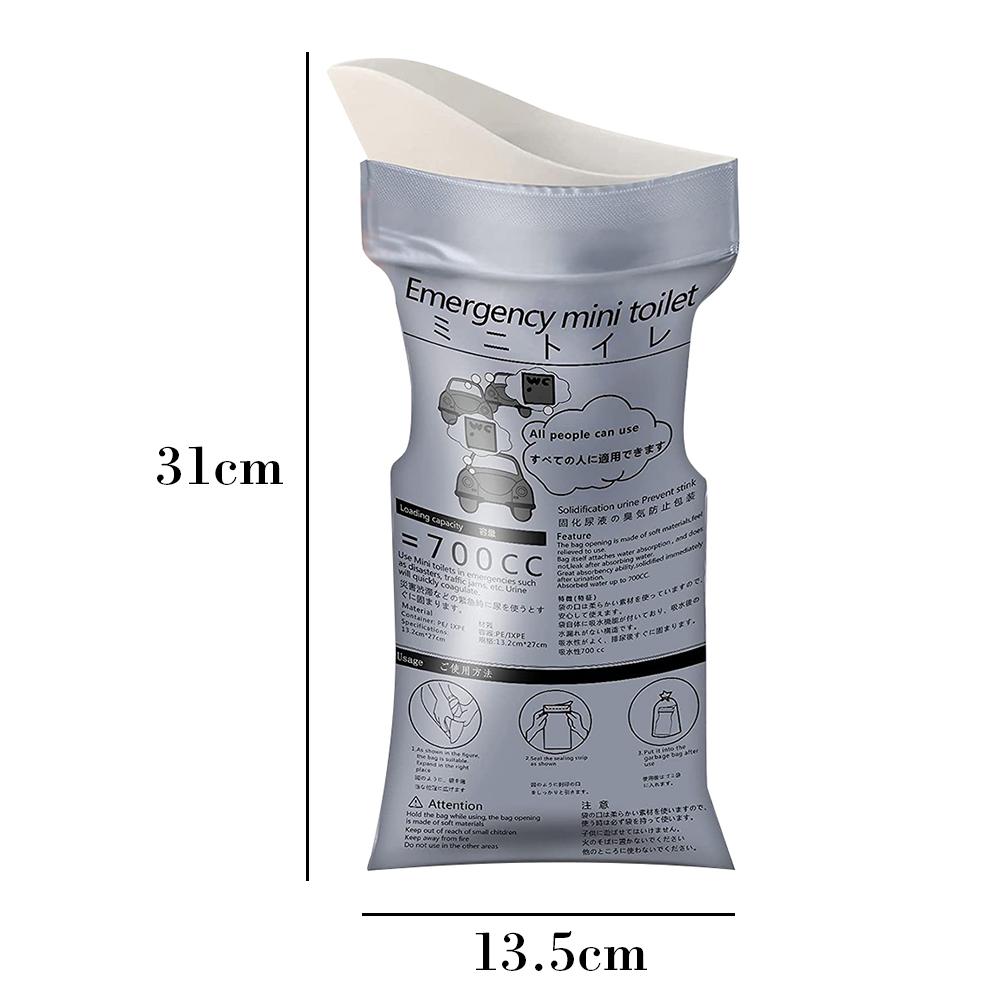 thumbnail image 2 of Bolsa para orinar de emergencia Ehuebsd desechable 700ml 7 Uds, 2 of 6