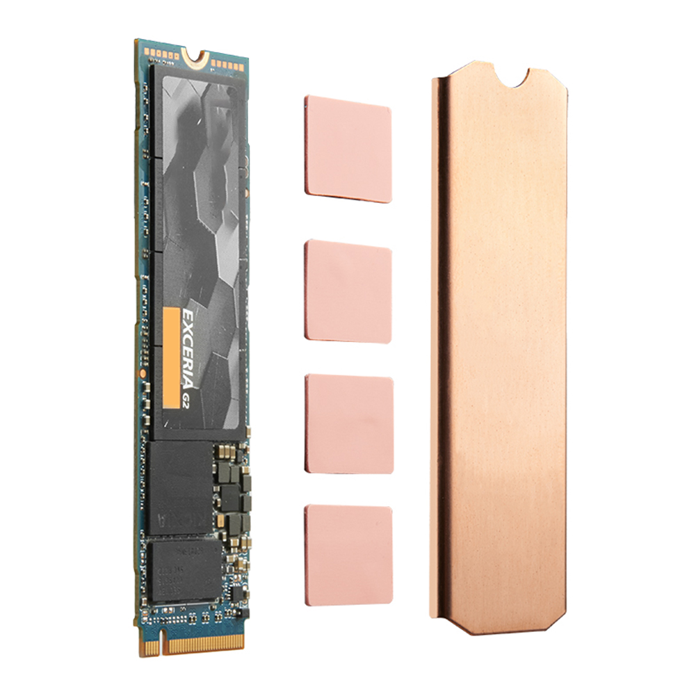 thumbnail image 1 of Disipador de calor de disco duro, cobre, ligero, 0,5 mm, 401 W, para M.2 2242 2280 NVMe SSD, 1 of 9