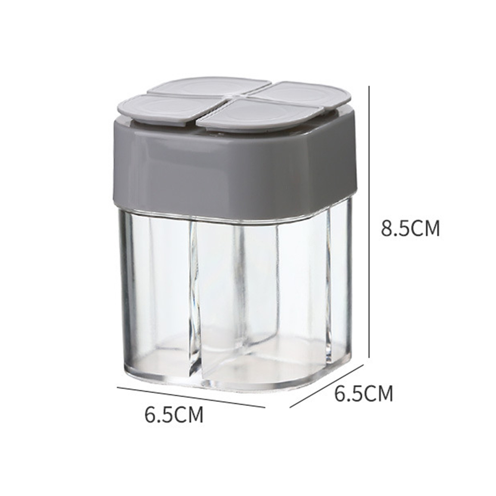thumbnail image 2 of Tarro de condimentos 4 en 1, caja de almacenamiento de condimentos para barbacoa de 4 compartimentos, accesorios para acampar, 2 of 9