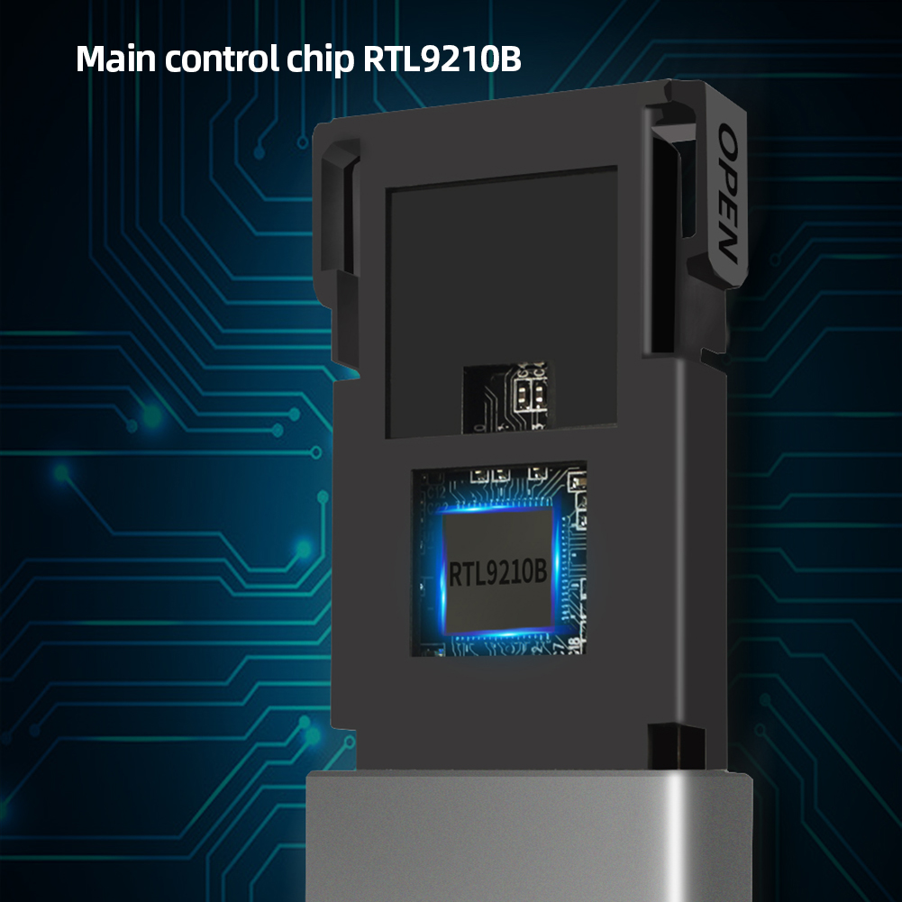 thumbnail image 5 of M.2 NVME SATA Dual Protocol SSD Enclosure SSD Case para 2230/2242/2260/2280 SSD, 5 of 9