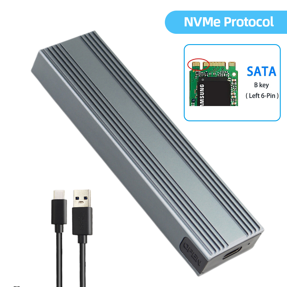 thumbnail image 4 of M.2 NVME SATA Dual Protocol SSD Estuche USB3.1 Tipo-C para 2230/2242/2260/2280 SSD, 4 of 9
