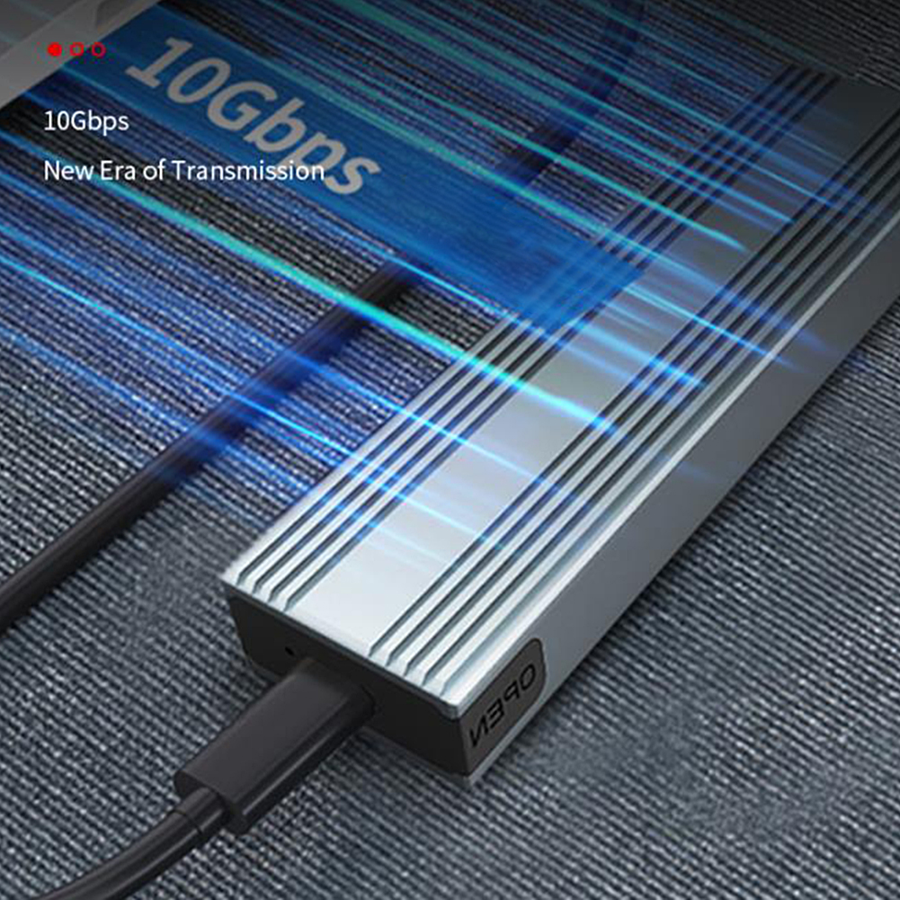 thumbnail image 1 of M.2 NVME SATA Dual Protocol SSD Estuche USB3.1 Tipo-C para 2230/2242/2260/2280 SSD, 1 of 9