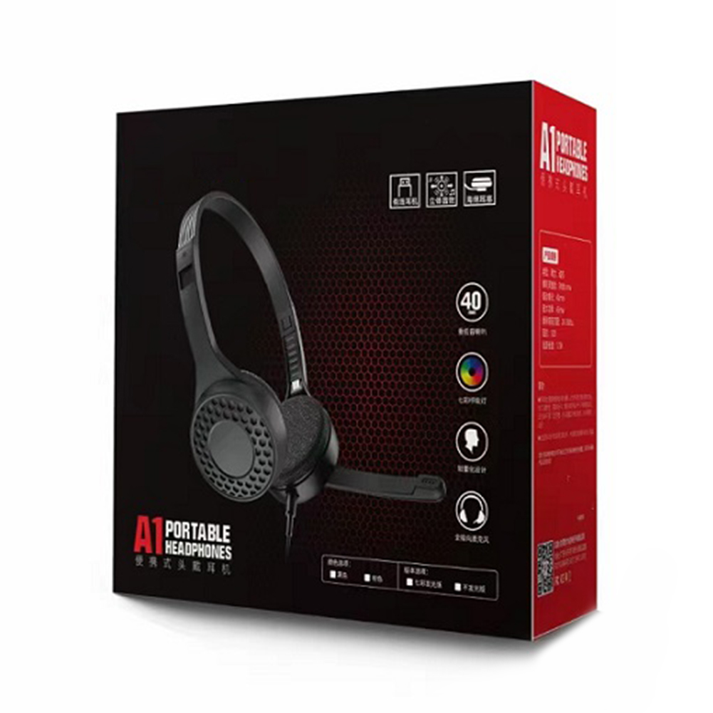 thumbnail image 4 of Auriculares con cable de 3,5 mm para gamers Auriculares con reducción de ruido Auriculares para tabletas Computadoras portátiles, 4 of 8
