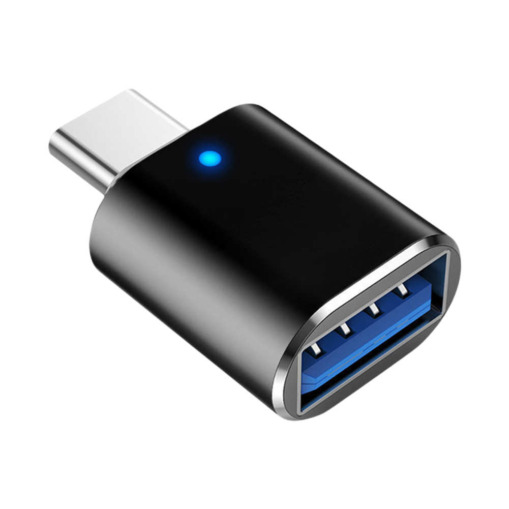 thumbnail image 4 of 2 uds conector adaptador tipo C a USB OTG Ehuebsd indicador LED carga rápida 3A negro, 4 of 5