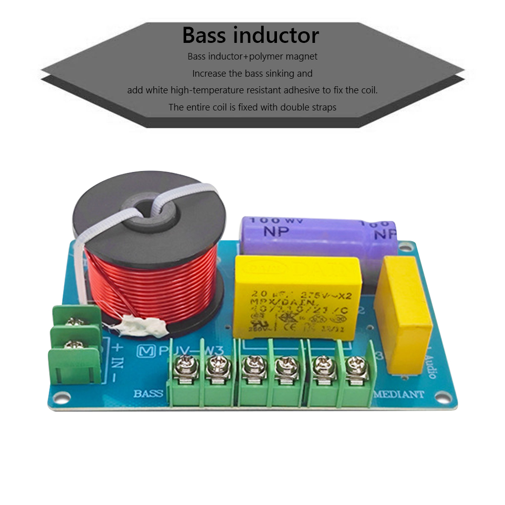 thumbnail image 5 of 200W Audio Woofer Crossover Filter MKP Metal Film para altavoces de 3,5/4/4,5-8 pulgadas, 5 of 9