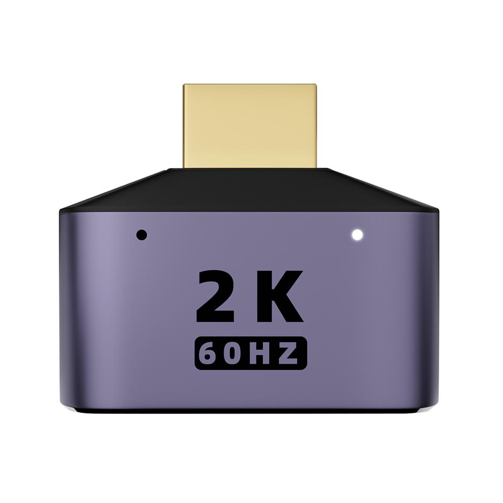 thumbnail image 5 of Convertidor adaptador de 1 a 2, conector de vídeo UHD 2K 60Hz, compatible con HDMI para escritorio, 5 of 6