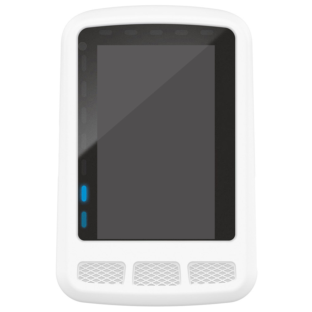 Funda de silicona Medidor de código de bicicleta protectora para Wahoo ELEMNT ROAM Blanco