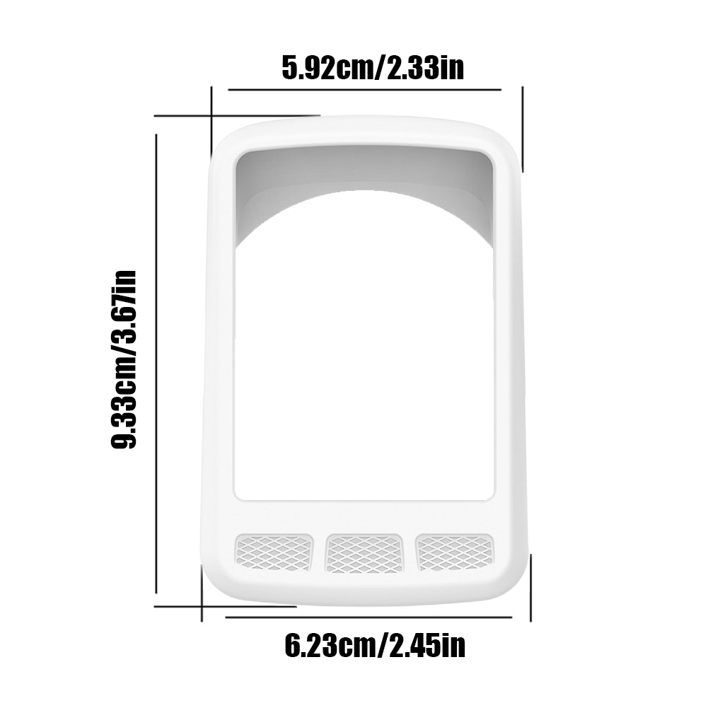 thumbnail image 2 of Funda de silicona Medidor de código de bicicleta protectora para Wahoo ELEMNT ROAM Blanco, 2 of 9