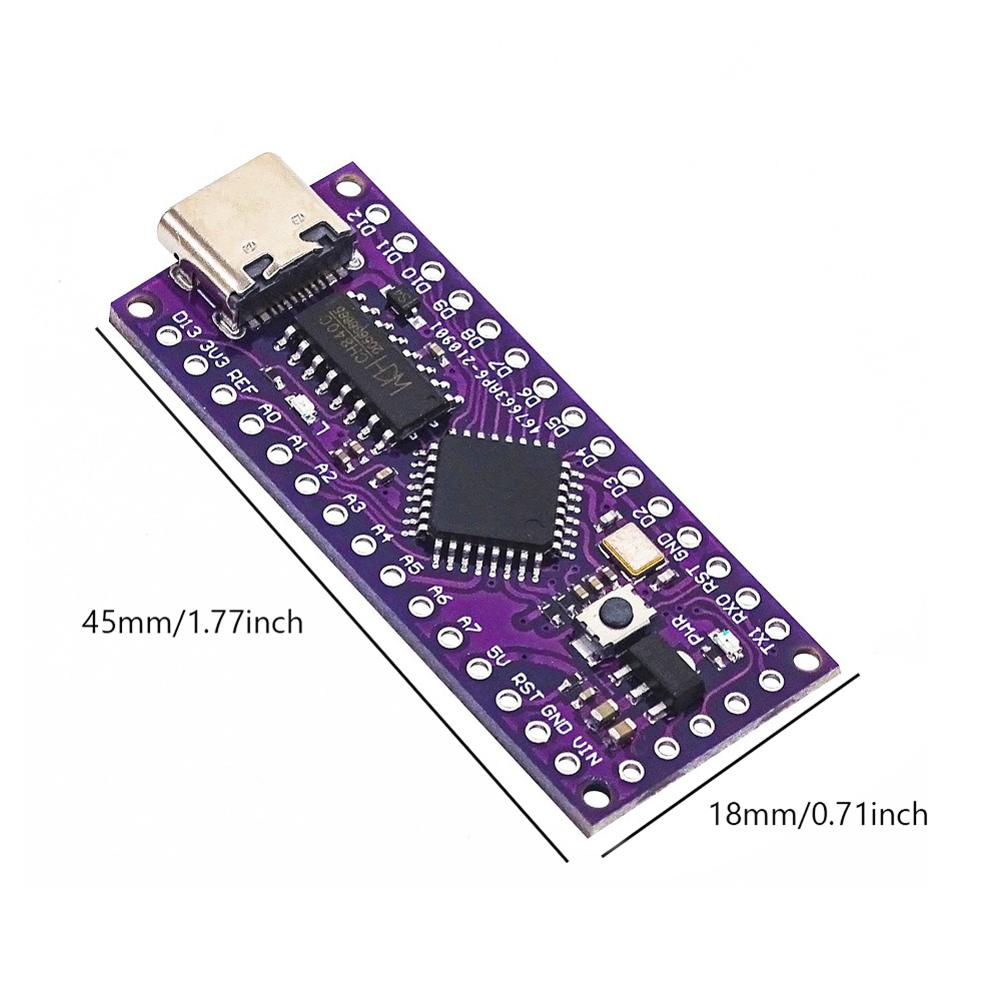 thumbnail image 2 of LGT8F328P LQFP32 MiniEVB TYPE-C MICRO USB CH340C (Chip CH340C TYPE-C), 2 of 7