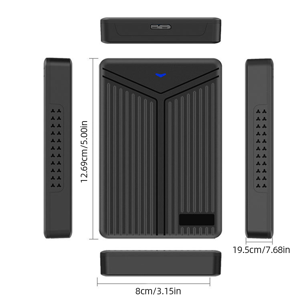 thumbnail image 2 of Caja SATA SSD de 2,5 pulgadas Interfaz USB 3.0 3.1 de 5 Gbps para Windows/Mac OS/Linux, 2 of 9