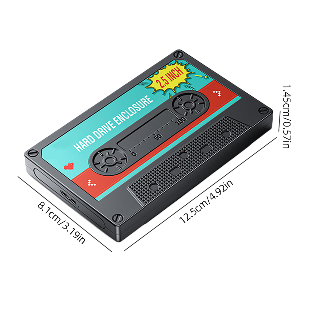 thumbnail image 2 of Estuche para disco duro móvil de 2,5 pulgadas Forma de disco de intercambio en caliente 5/6 Gbps Soporte 7/9.5 mm 6 TB SSD, 2 of 9