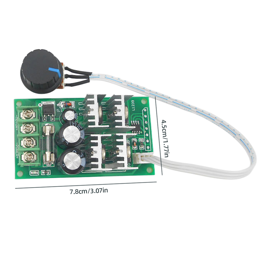 thumbnail image 2 of DC6-60V Controlador de velocidad del motor 30A PWM Gobernador Soporte PLC Cantidad analógica 0-5V, 2 of 9