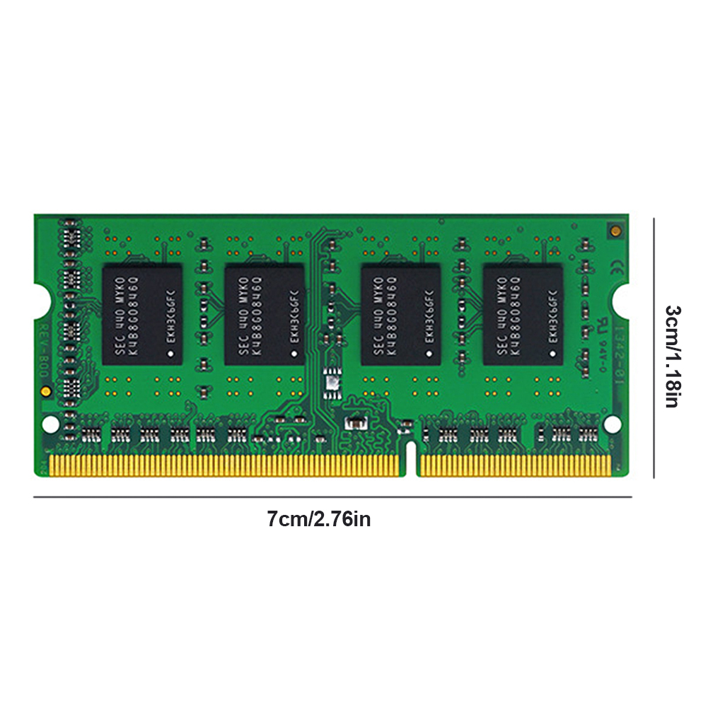 thumbnail image 2 of Memoria RAM para computadora portátil DDR3 204PIN Memoria de computadora compatible con Intel/AMD (8GB-1600), 2 of 7