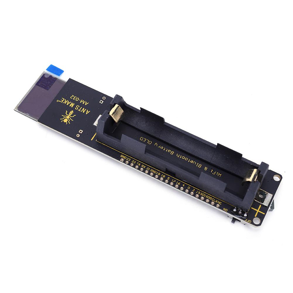 thumbnail image 1 of Módulo compatible con Bluetooth ESP32 WiFi con soporte de batería 18650 OLED de 0,96 pulgadas, 1 of 8