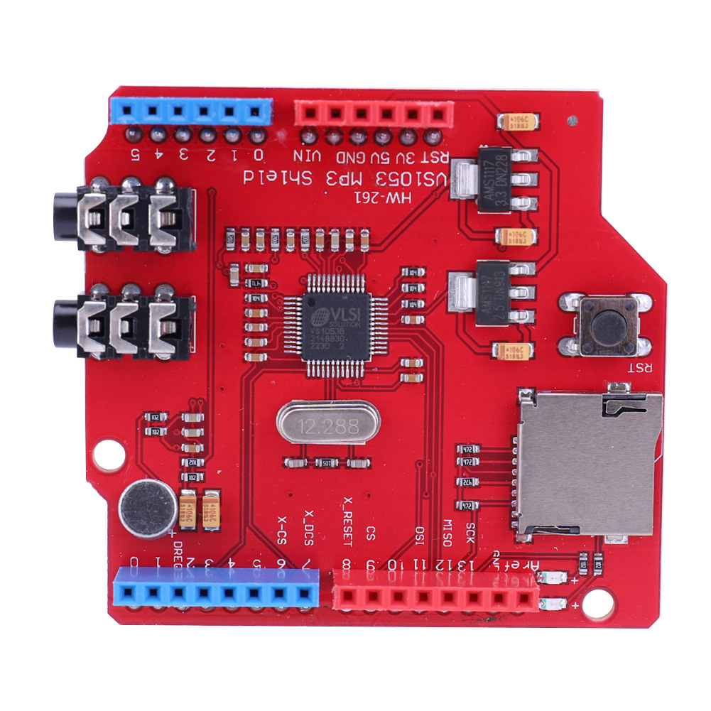 thumbnail image 3 of Placa VS1053 Función de expansión en grabación Puerto MP3 MIC para ARDUINO MEGA, 3 of 9