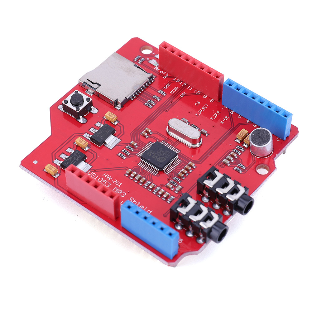 thumbnail image 5 of Placa VS1053 Función de expansión en grabación Puerto MP3 MIC para ARDUINO MEGA, 5 of 9
