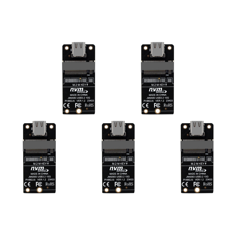 thumbnail image 3 of Tarjeta adaptadora de carcasa NVME M.2 a SSD tipo C, compatible con 10Gbps 2230 2242 2260 2280, 3 of 7