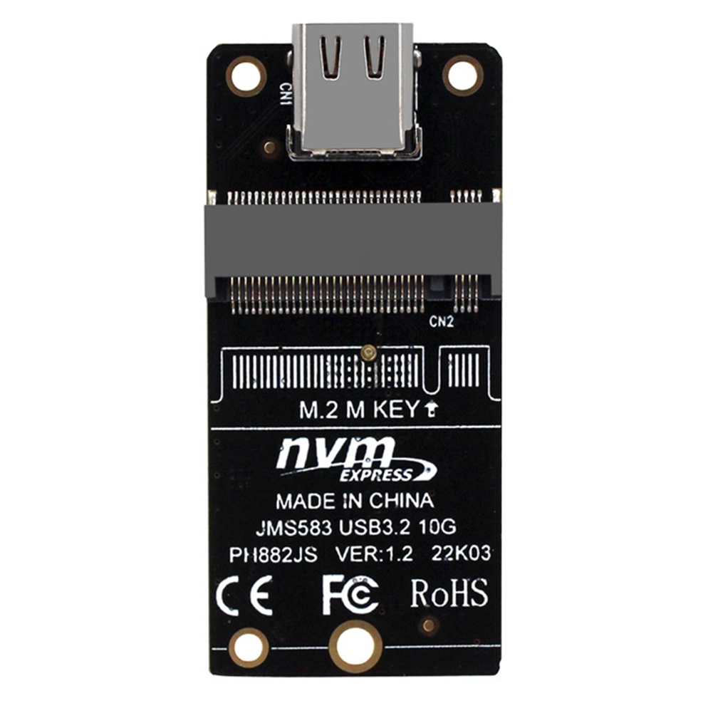 thumbnail image 4 of Tarjeta adaptadora de carcasa NVME M.2 a SSD tipo C, compatible con 10Gbps 2230 2242 2260 2280, 4 of 7