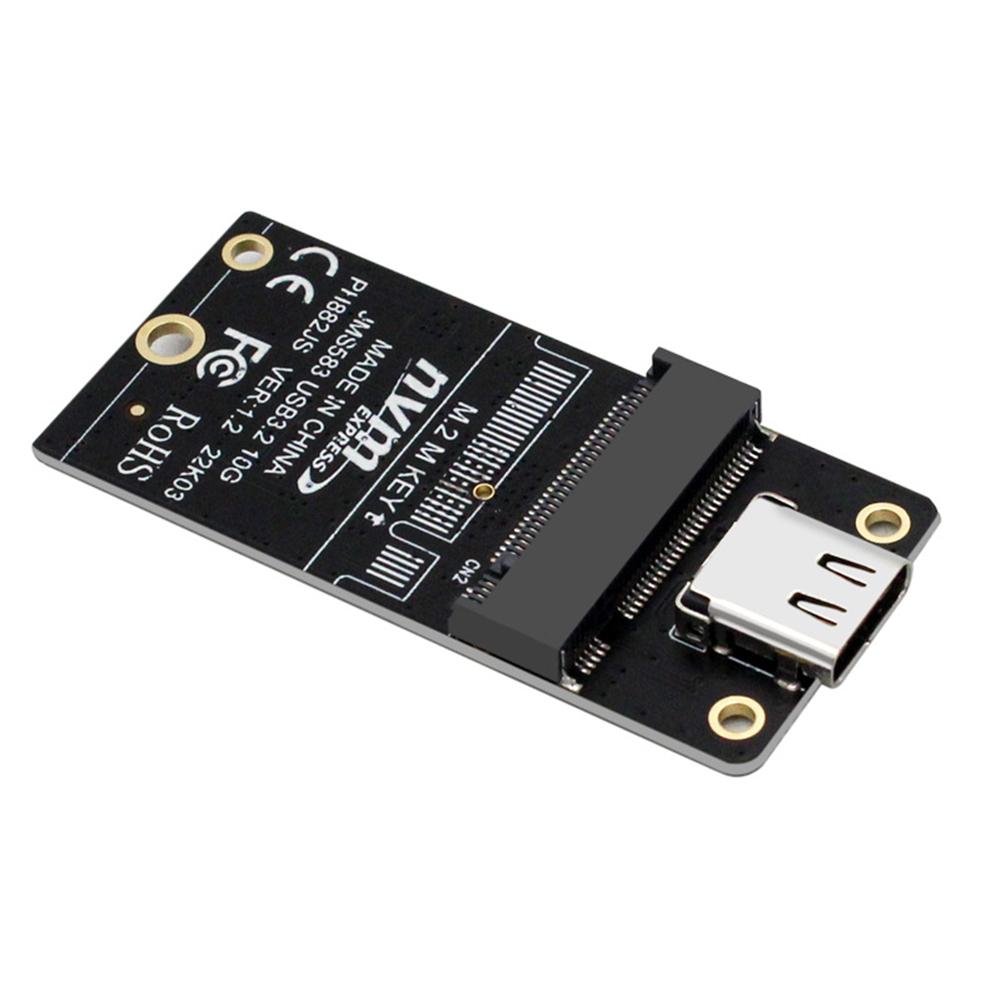 Tarjeta adaptadora de carcasa NVME M.2 a SSD tipo C, compatible con 10Gbps 2230 2242 2260 2280