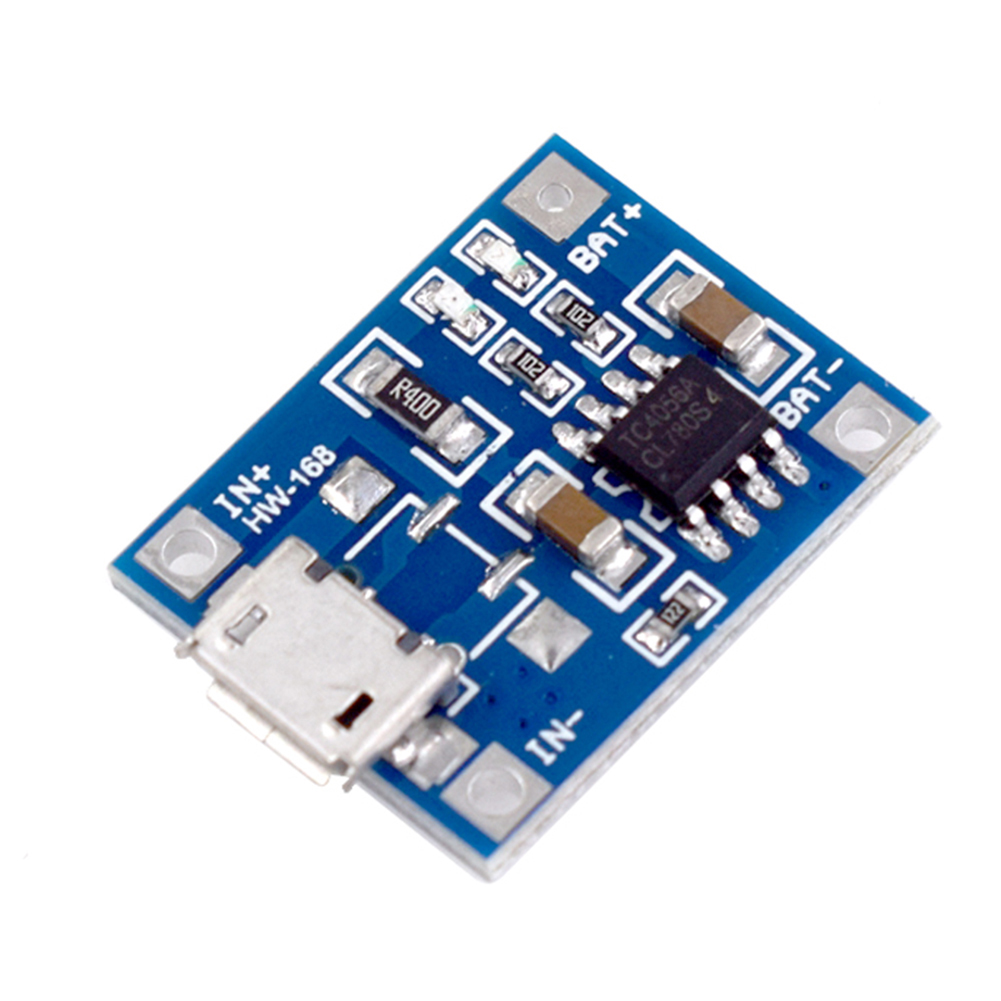 thumbnail image 4 of Placa de carga de batería Módulo de carga de batería micro USB para baterías de litio, 4 of 9
