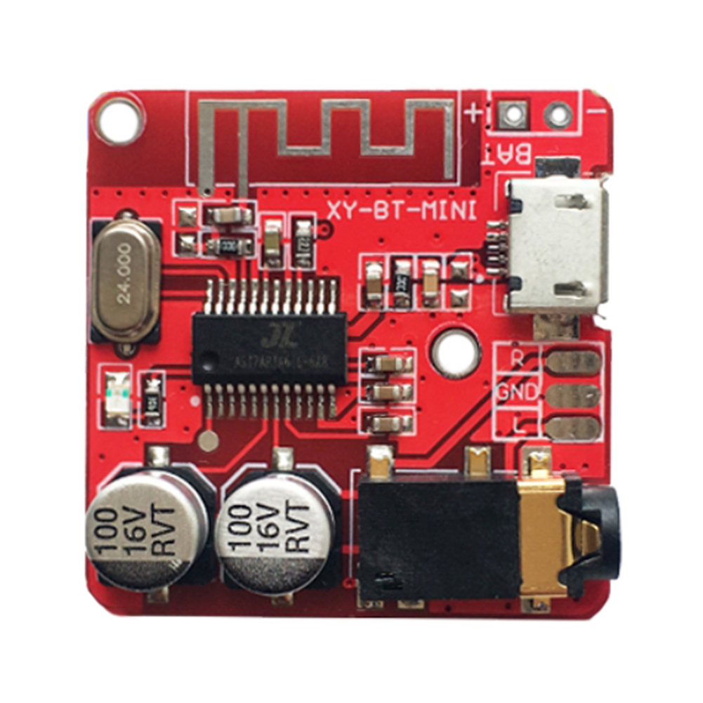 thumbnail image 4 of Módulo estéreo inalámbrico 5.0 compatible con Bluetooth DC 3.7-5V para bricolaje (rojo), 4 of 5
