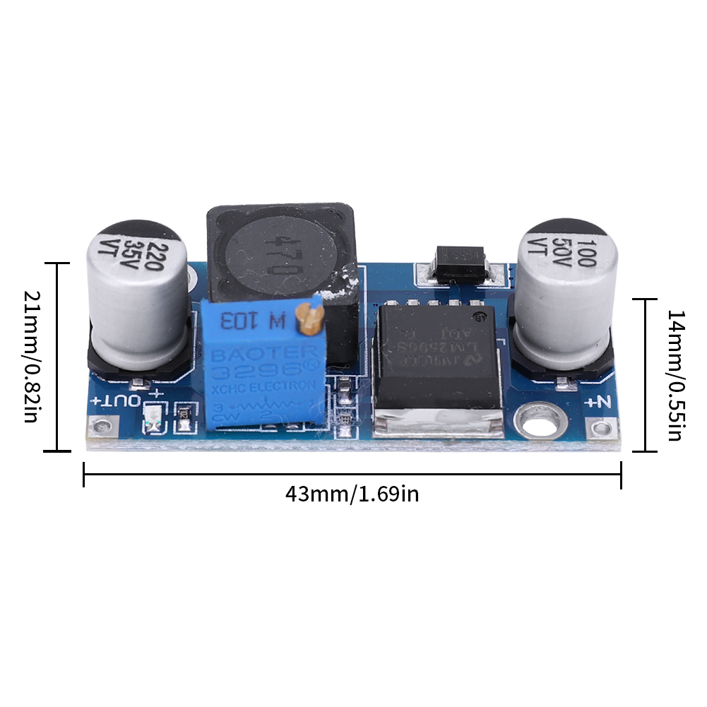 thumbnail image 2 of Convertidor Módulo Reductor Ehuebsd Fuente de Alimentación DC-DC 3.2V-46V, 2 of 9