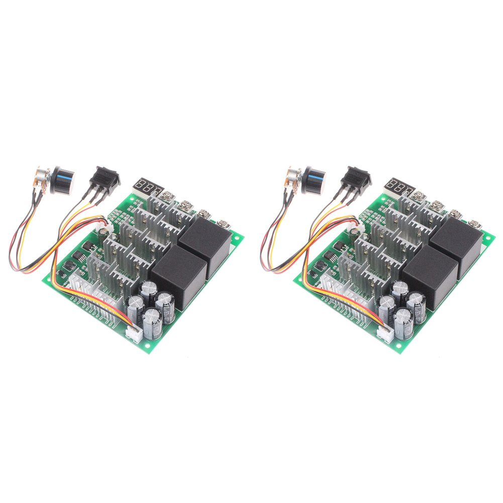 thumbnail image 3 of Módulo controlador de velocidad del motor 12V 24V 36V 48V DC 100A Max con interruptor de perilla, 3 of 7
