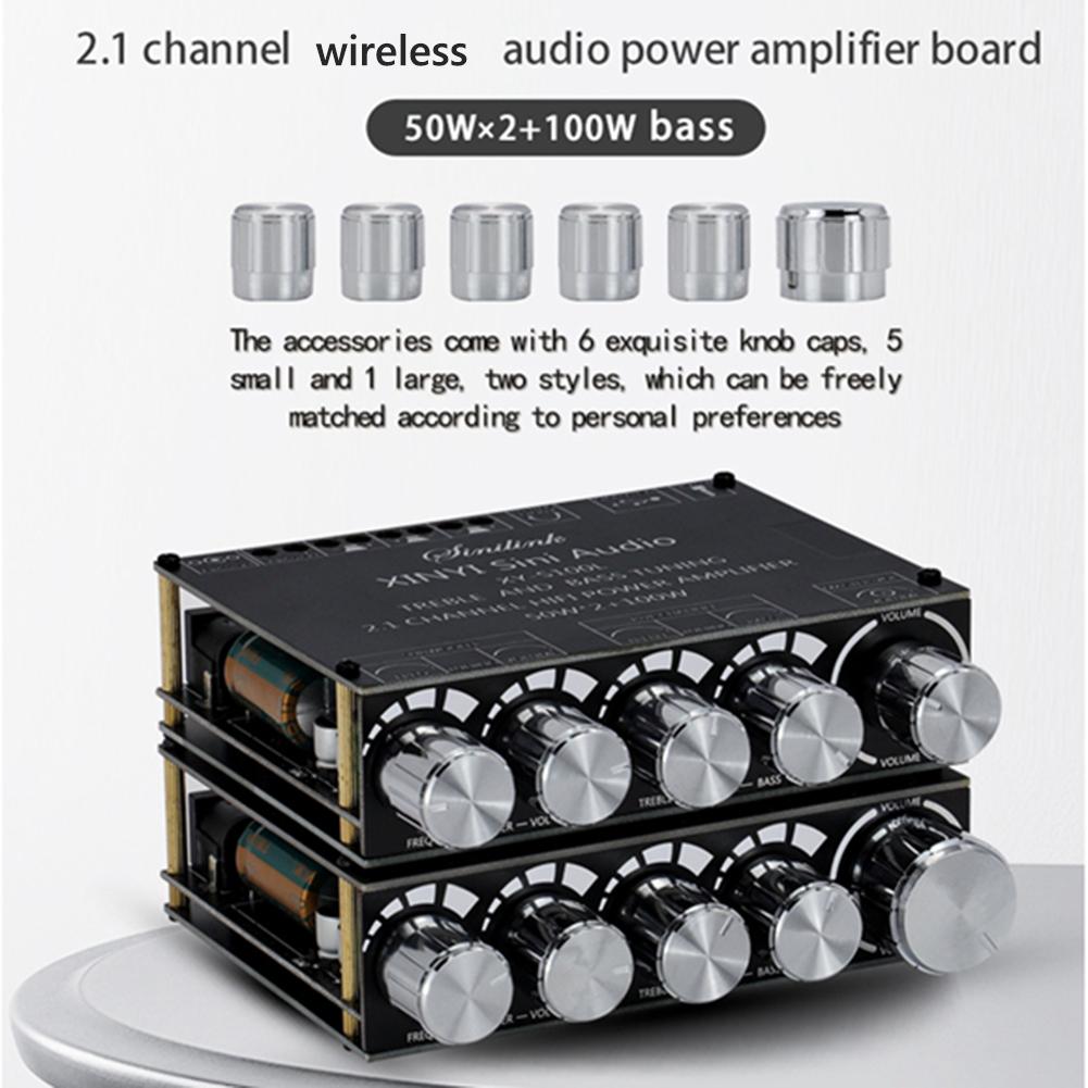 XY-S100L 2,1 canales bajos 2x50W + 100W HIFI placa amplificadora para subwoofer